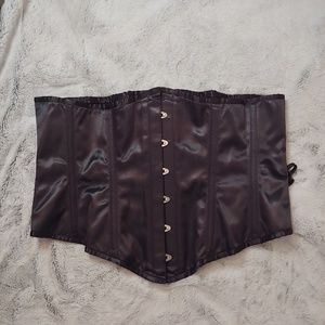 Plus Size Satin Steel Boned Underbust Corset